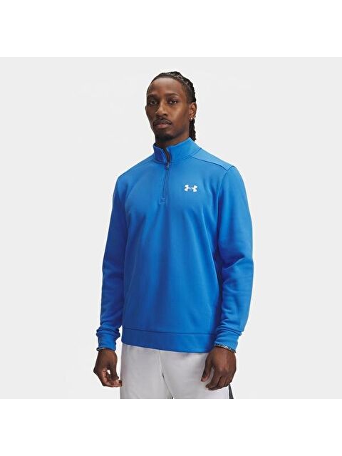 Under Armour Armour Fleece Erkek Mavi Dik Yaka Sweatshirt - S000522204-17234