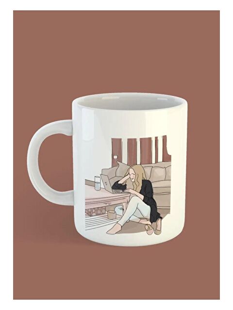 Bikutumutluluk Güçlü Kadına Hediye Kupa Bardak - S000180690-23173