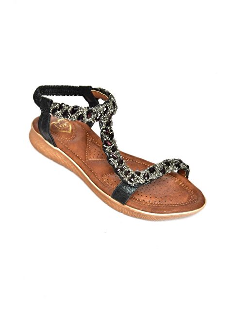 Fox Shoes S2580148 Siyah Kadın Sandalet - S000169057-19351