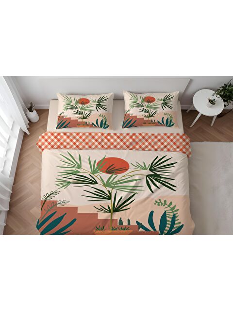 Evmila Baskılı,Desenli Çift Kişilik Nevresim Takımı (ÇARŞAFSIZ) 200x220 cm - S000219477-23173