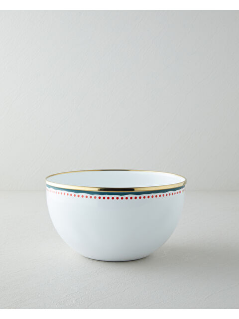 English Home Blue Line Emaye Karıştırma Kabı 4 Lt Lacivert-Kırmızı - S000512005-37349