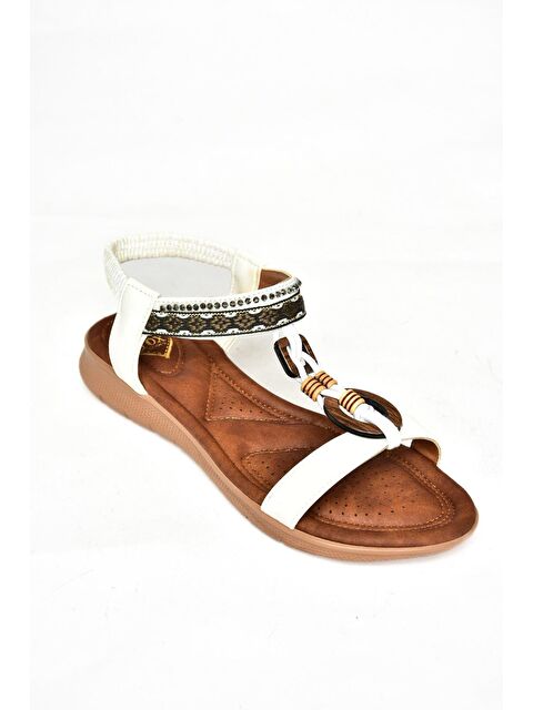 Fox Shoes S2580168 Beyaz Kadın Sandalet - S000169054-20063