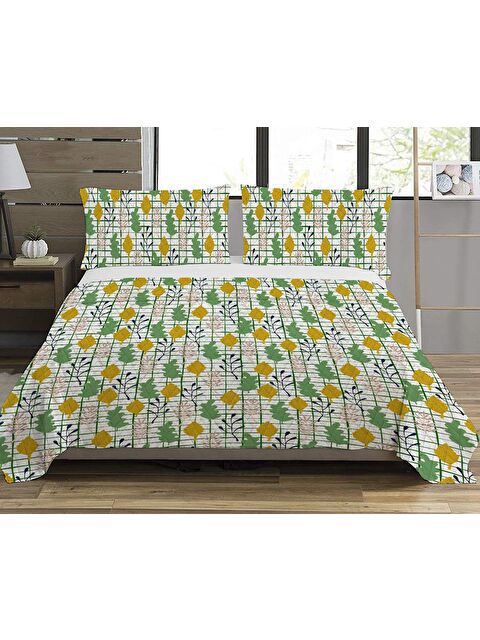 Evmila Baskılı, Desenli Çift Kişilik Baskılı Pike (200x220 Cm) - S000219478-23173