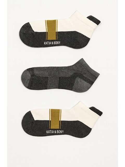 Katia And Bony Erkek 3'Lü Spor Patik Çorap - S000480663-23173