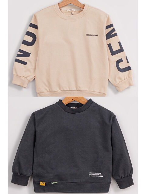Mr Tuffy Erkek Çocuk 2'li Paket Basic Sweatshirt - S000318280-29351