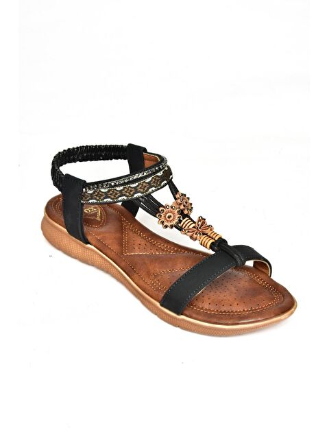 Fox Shoes S2580152 Siyah Kadın Sandalet - S000169055-19351