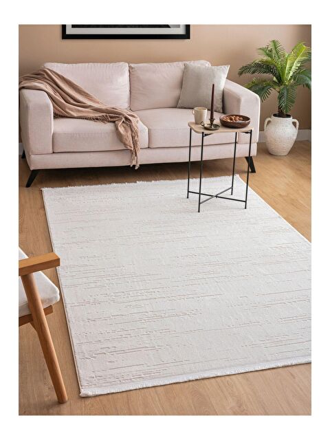 Saraz Halı Vals Krem Dokuma Makine Halısı  60x100 - S000178232-19966