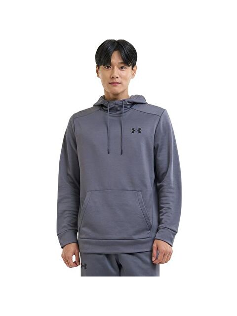 Under Armour Armour Fleece Erkek Gri Kapüşonlu Sweatshirt - S000522206-20600