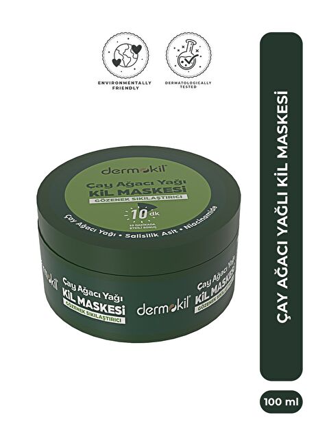 Dermokil Çay Ağacı Yağı Gözenek Sıkılaştırıcı Kil Maskesi 100 ml - S000505180-18194
