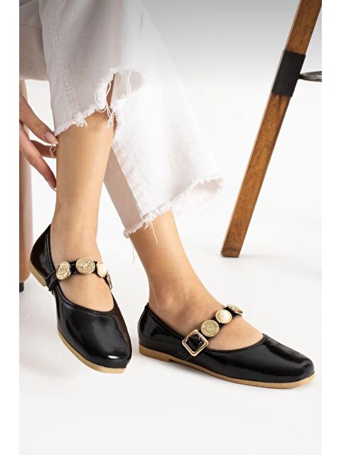 Oksit Wens Hafif Ses Yapmaz Toka Detaylı Günlük Ev Ofis Kadın Babet - S000404566-19351