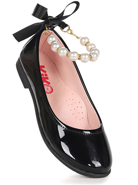 Kiko Kids Blanch Rugan İncili Lastikli Kız Çocuk Babet Ayakkabı - S000342449-19351