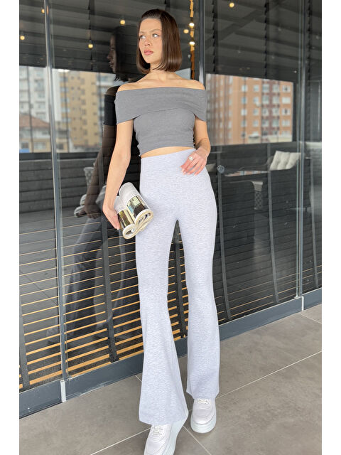 Gülseli Kadın Yüksek Bel Bol Paça Pantolon - S000352118-20600