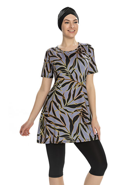 Remsa Kısa Kollu Yarı Kapalı Mayo 201-502 Siyah - S000346982-19351