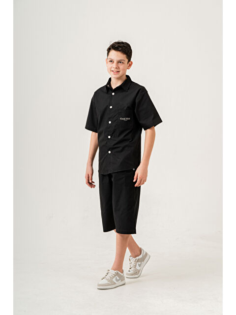 pi pengai Erkek Çocuk 2'li Takım (Gömlek+Bermuda Pantolon) P1081 - S000349049-19351