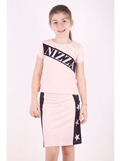 Toontoykids Kız Çocuk Yıldız Baskılı Etekli Takım - S000271016-7152