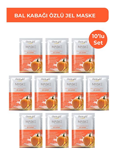 Dermokil Balkabağı Özlü Jel Yüz Maskesi 15 ml x 10 Adet - S000505191-26865