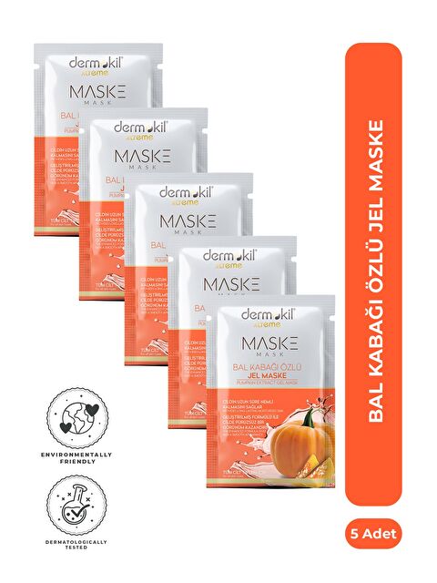 Dermokil Balkabağı Özlü Jel Yüz Maskesi 15 ml x 5 Adet - S000505195-26865