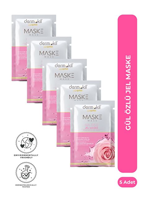 Dermokil Aydınlatıcı Gül Özlü Jel Maske 15 ml x 5 Adet - S000505196-26865
