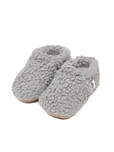 Ella Bonna Teddy Bebek Patiği Ev Pandufu, Kaydırmaz Taban, Organik Pamuk Astar Kreş Ayakkabısı - S000253375-20600