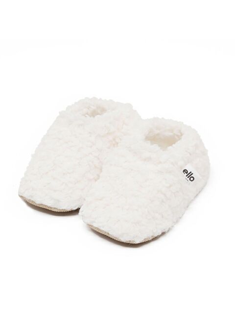 Ella Bonna Teddy Bebek Patiği Ev Pandufu, Kaydırmaz Taban, Organik Pamuk Astar Kreş Ayakkabısı - S000253375-10584