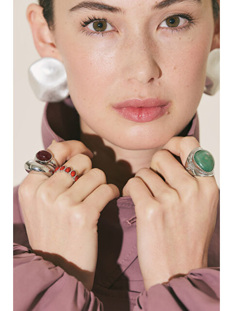 Manuka Ocean Yüzük Seti Gümüş - S000529755-18105