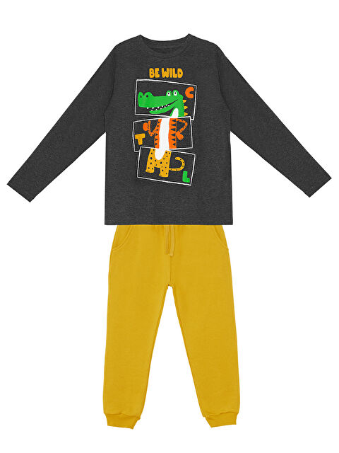 Denokids Be Wild Erkek Çocuk Tişört Pantolon Takım - S000265172-23173