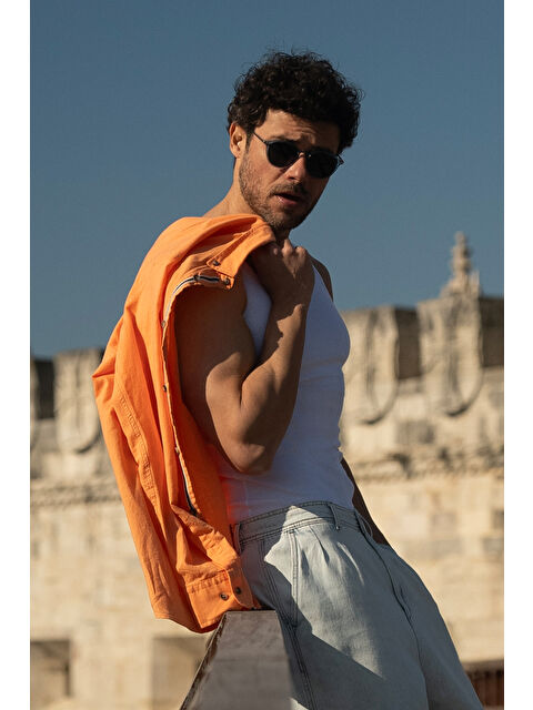 Kiğılı Slim Fit Dar Kesim Pamuk Fitilli Atlet - S000404101-20063