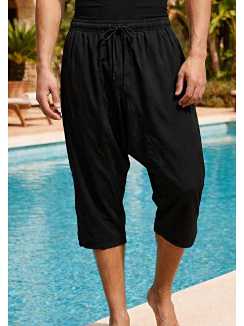 Remsa Mayo Şalvar Erkek Mayo Deniz Havuz Şortu RKS-012 Siyah