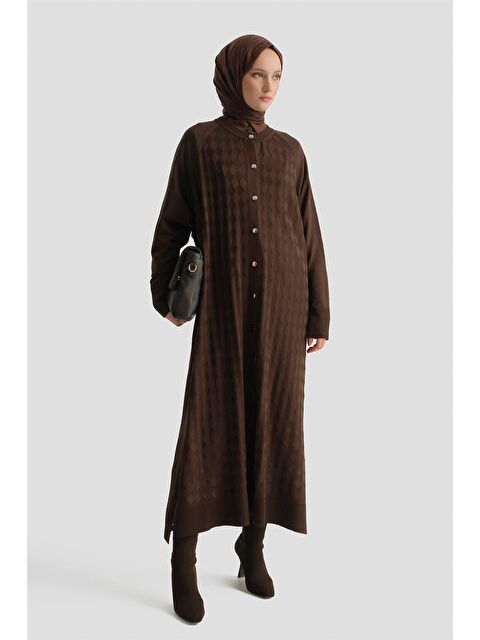 ARMİNE Triko Ceket 25Kd5096 Kahve - S000508470-19413