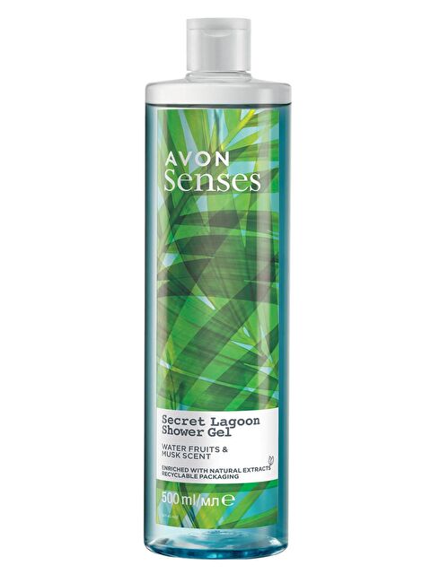 AVON Senses Secret Lagoon Su Meyveleri ve Misk Kokulu Duş Jeli 500 Ml. - S000188446-10231