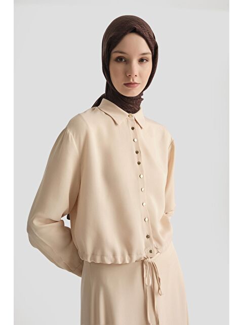 ARMİNE Lyocell Ceket 25Yd4226-1 Taş - S000508444-19928