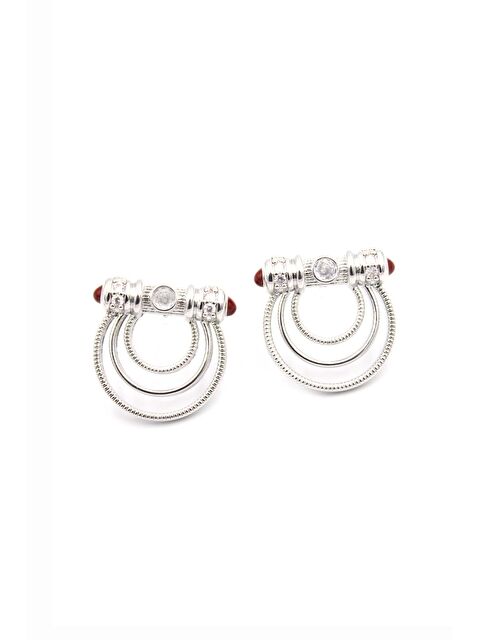 New Obsessions Gümüş Renk Yarım Halka Küpe - S000507997-18105