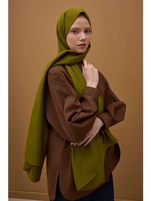 HE-QA Soft Kraş Şal Avokado - S000396872-18194