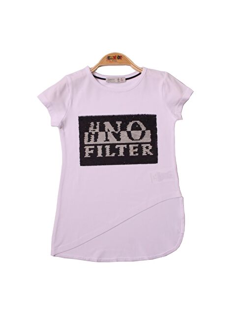 Toontoykids Kız Çocuk No Filter Pullu Nakışlı Tişört - S000255333-20063