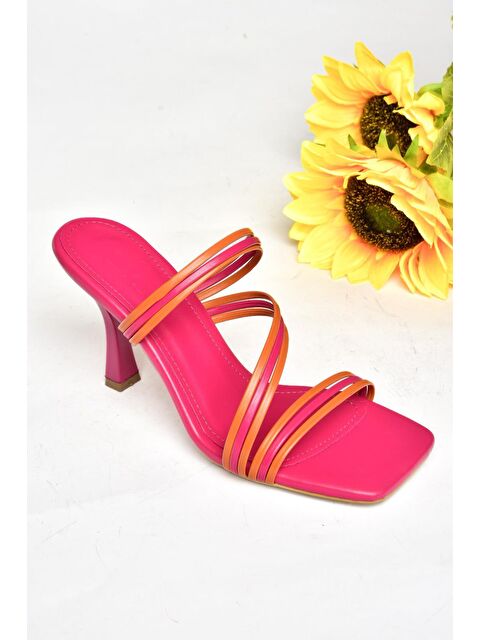 Fox Shoes S5900337 Fuşya/Turuncu Kadın Terlik - S000152379-18686