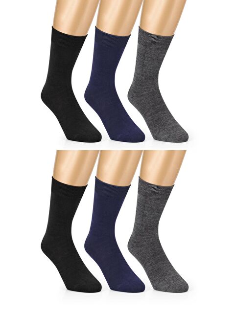 Ozzy Socks 6lı Bambu Dikişsiz Erkek Soket Çorap Asorti - S000131526-27074