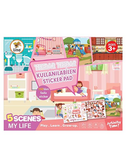 Lino Tekrar Kullanılabilen Sticker Pad Günlük Hayat (LS-602) - S000415312-23173