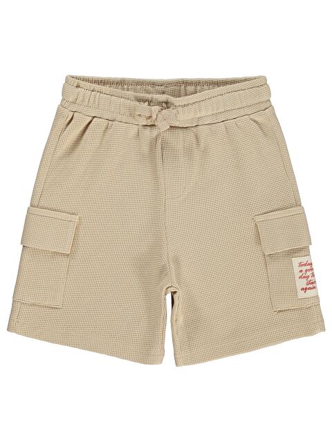 Civil Boys Basic Önü Düğmeli 2-5 Yaş Şort - Bej