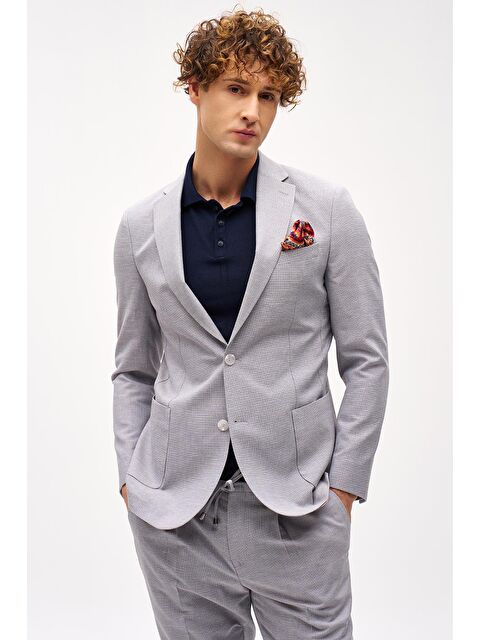 igs Erkek Bej Slim Fit / Dar Kalıp Mono Yaka Takım Elbise - S000490287-19928