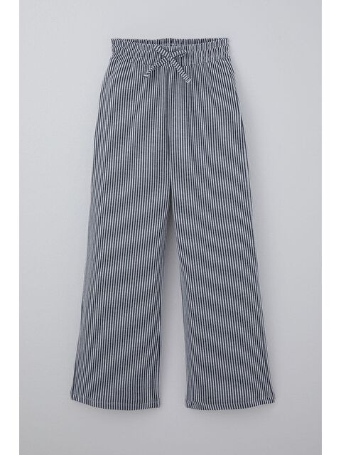 Breeze Kız Çocuk Pantolon Çizgili Fiyonk Bağcık Aksesuarlı Beli Lastik Detaylı Karışık Renk (4-8 Yaş) - S000512840-23173