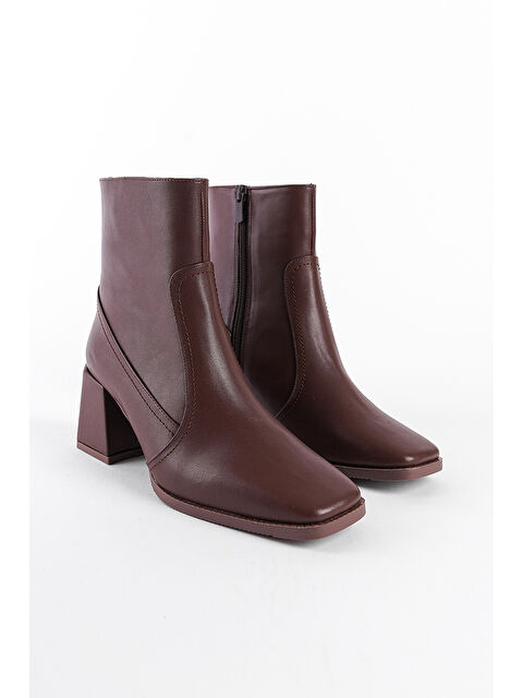 Capone Outfitters Küt Burunlu Yandan Fermuarlı Kadın Bot - S000096067-19413