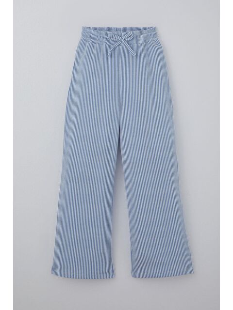 Breeze Kız Çocuk Pantolon Çizgili Fiyonk Bağcık Aksesuarlı Beli Lastik Detaylı Karışık Renk (4-8 Yaş) - S000512843-23173