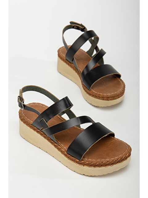 Daxtors D152 Kadın Hakiki Deri Sandalet - S000115948-19351