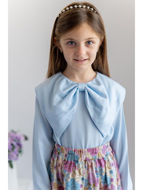 ZEYLAND Kız Çocuk Yaka Detaylı Dokuma Bluz - S000315596-17234