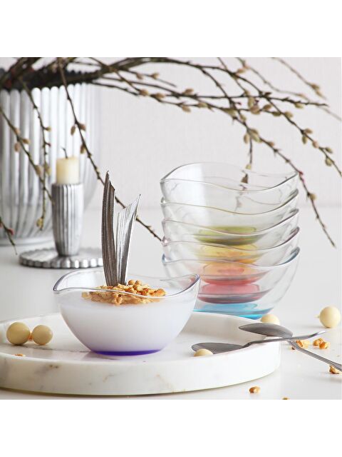 LAV Vira Renkli Tabanlı 6'lı Orta Boy Kase - S000117184-26865