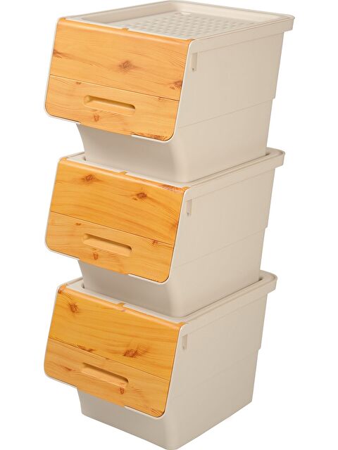 Motek Bambu Kapak Çok Amaçlı Tekerlekli Banyo Düzenleyicisi 12X3 Lt - S000305283-19966