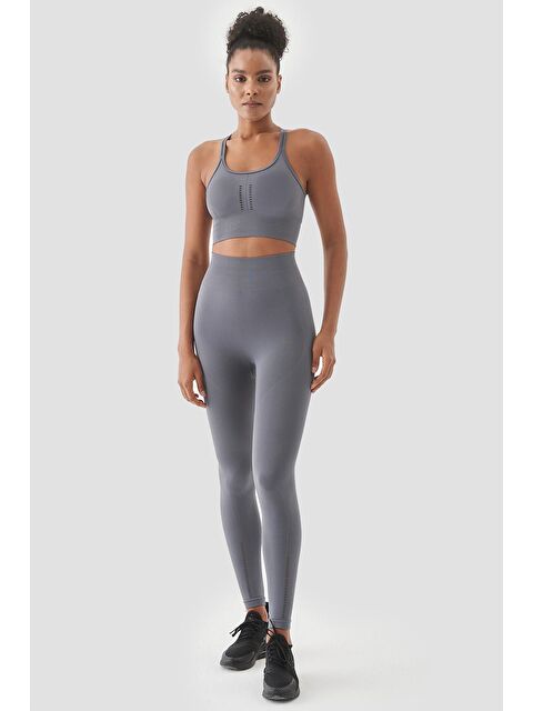 Superstacy Kate Dikişsiz Toparlayıcı Füme Spor Tayt - S000221466-33408