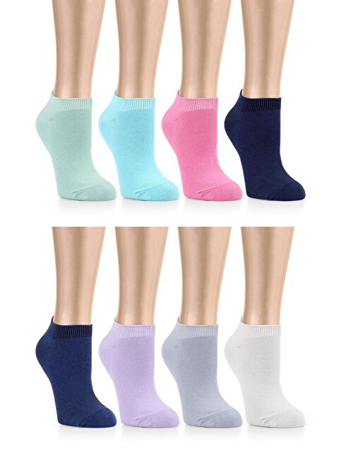 Ozzy Socks 12 Çift Pamuklu Renkli Kadın Patik - S000131533-27074
