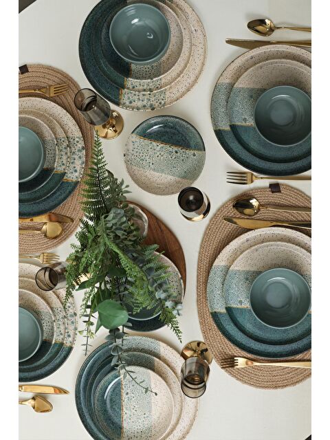 Keramika Colored Yemek Takımı 24 Parça 6 Kişilik - S000180585-23173