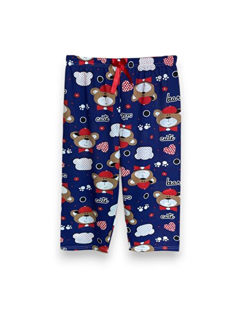 Formo Kadın Lacivert Pamuklu Lastikli Rahat Kapri Pijama Altı - S000241658-21164